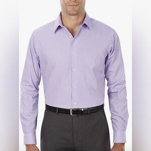 BEVERLY HILLS POLO CLUB button down dress shirt long sleeve lavender NEW size M